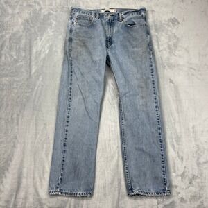 Levi's 505 Jeans Mens 33x30 Blue Light Wash Denim Red Tab Straight Fit Outdoor